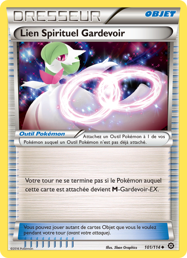 Lien Spirituel Gardevoir 101 — Steam Siege (French Pokémon TCG card)