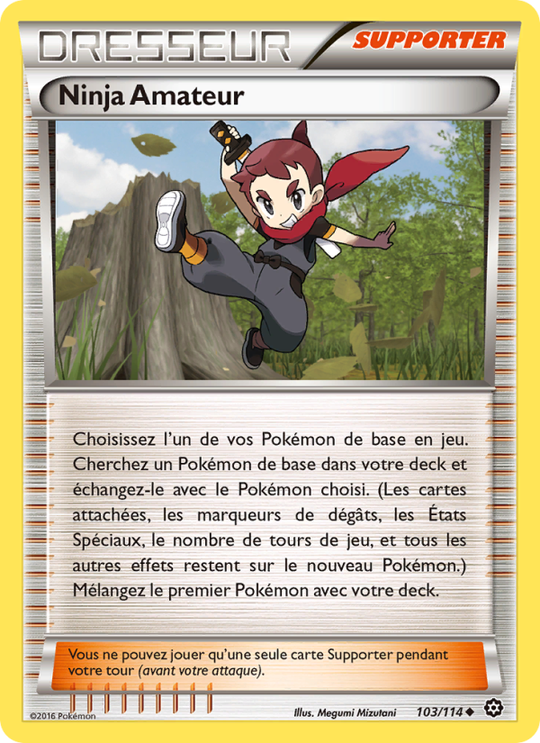 Ninja Amateur 103 — Steam Siege (French Pokémon TCG card)