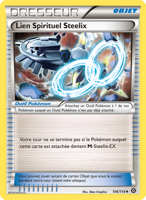 Lien Spirituel Steelix 106 — Steam Siege (French Pokémon TCG card)