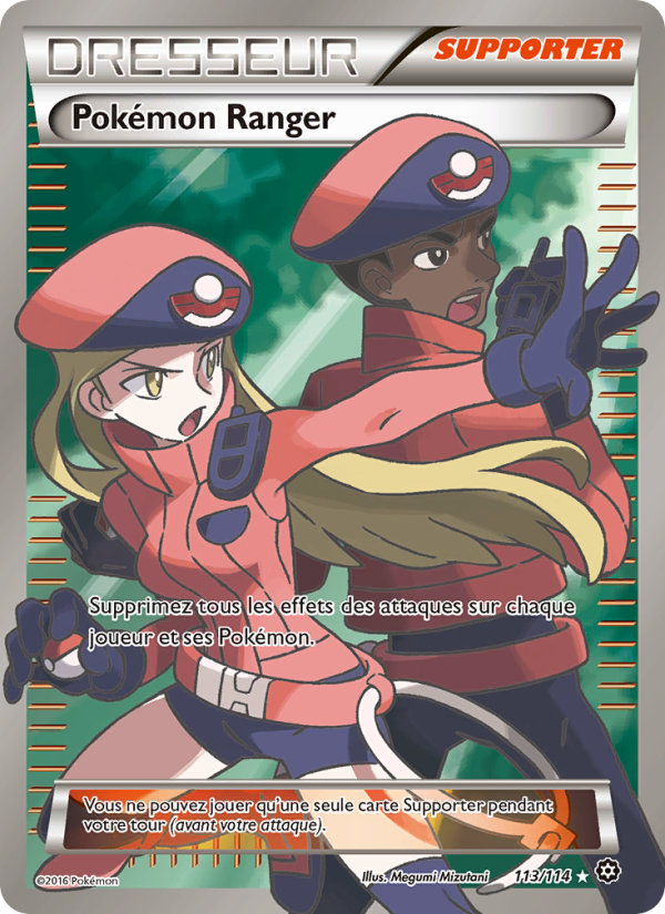 Pokémon Ranger 113 — Steam Siege (French Pokémon TCG card)