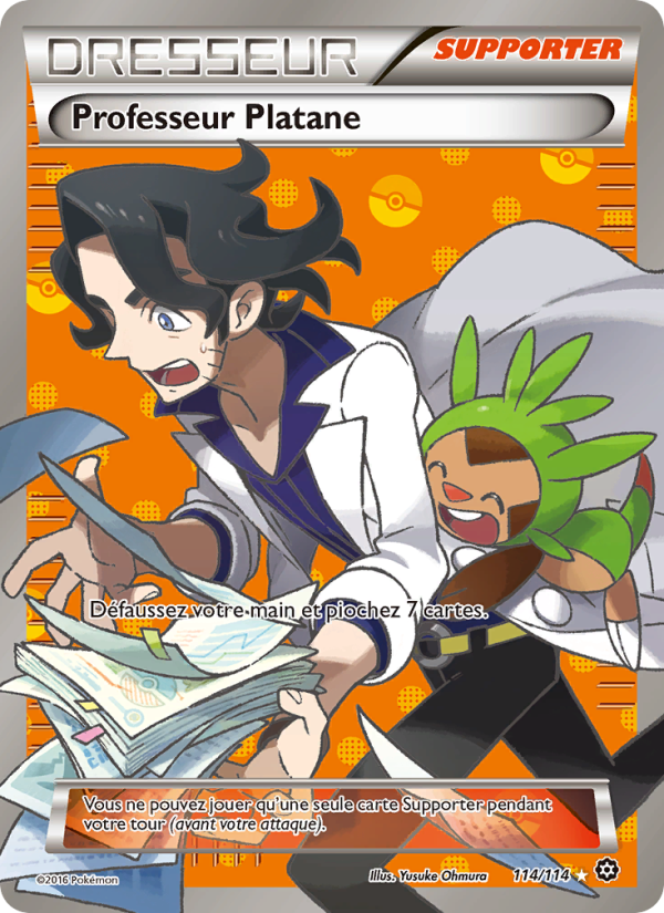 Professeur Platane 114 — Steam Siege (French Pokémon TCG card)