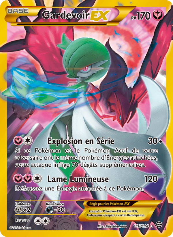 Gardevoir EX 116 — Steam Siege (French Pokémon TCG card)