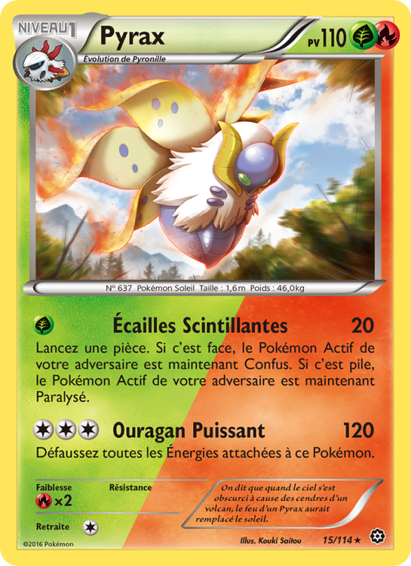 Pyrax 15 — Steam Siege (French Pokémon TCG card)