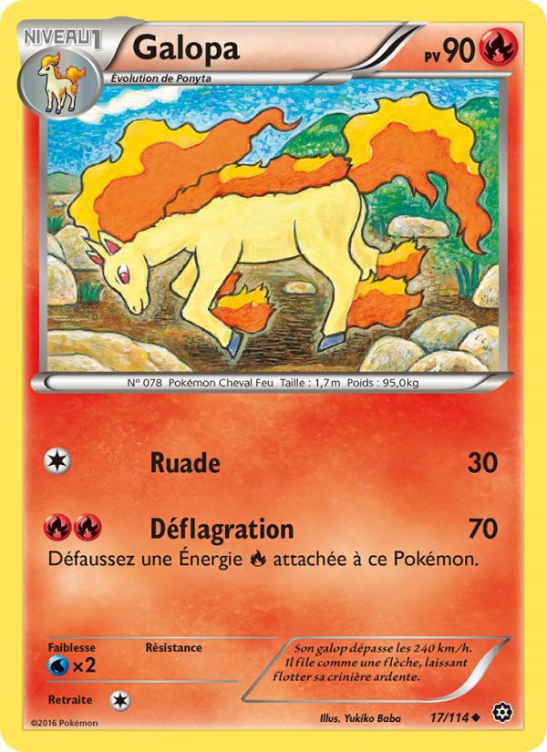 Galopa 17 — Steam Siege (French Pokémon TCG card)