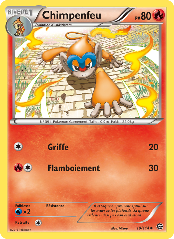 Chimpenfeu 19 — Steam Siege (French Pokémon TCG card)