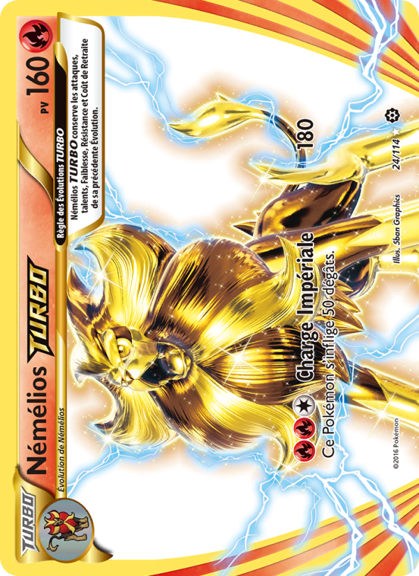 Némélios TURBO 24 — Steam Siege (French Pokémon TCG card)