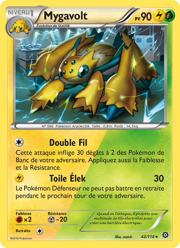 Mygavolt 42 — Steam Siege (French Pokémon TCG card)