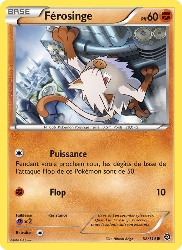 Férosinge 52 — Steam Siege (French Pokémon TCG card)
