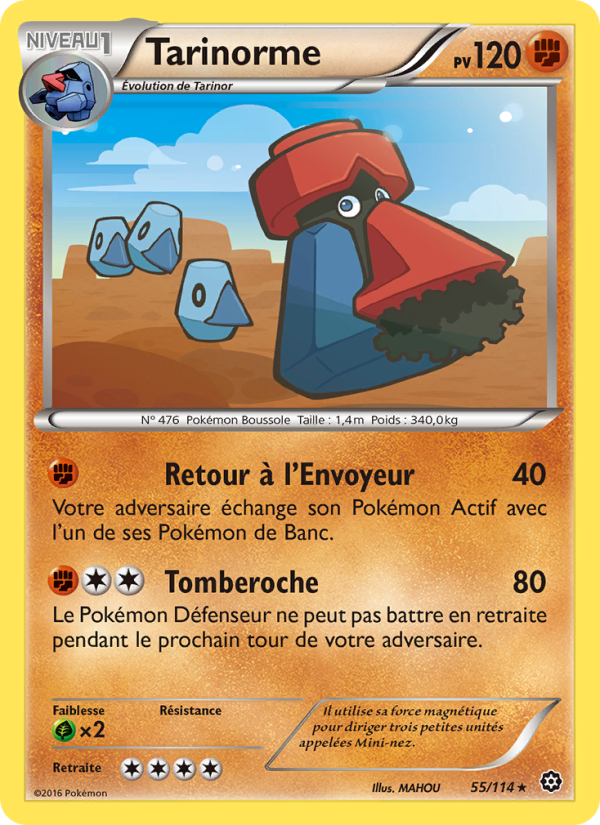 Tarinorme 55 — Steam Siege (French Pokémon TCG card)