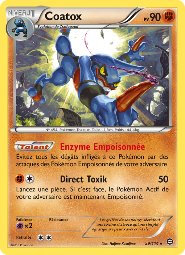 Coatox 59 — Steam Siege (French Pokémon TCG card)