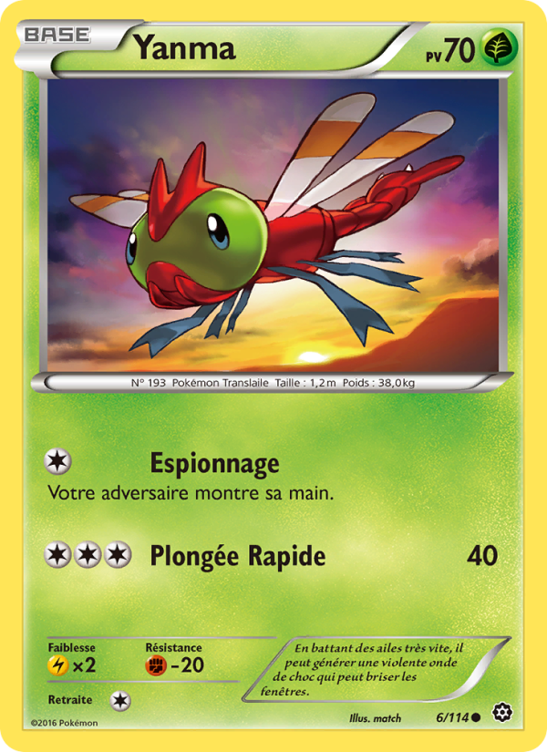 Yanma 6 — Steam Siege (French Pokémon TCG card)
