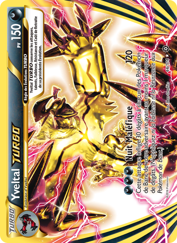 Yveltal TURBO 66 — Steam Siege (French Pokémon TCG card)