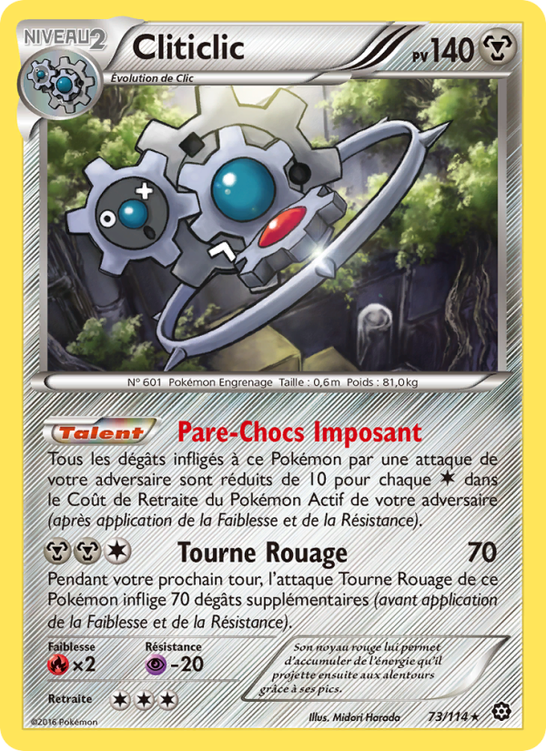 Cliticlic 73 — Steam Siege (French Pokémon TCG card)