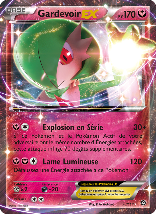 Gardevoir EX 78 — Steam Siege (French Pokémon TCG card)