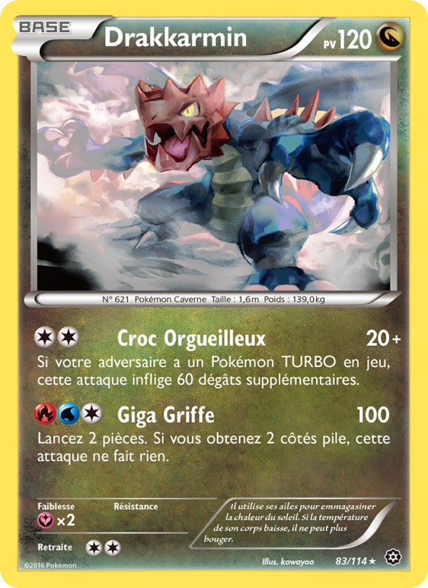 Drakkarmin 83 — Steam Siege (French Pokémon TCG card)