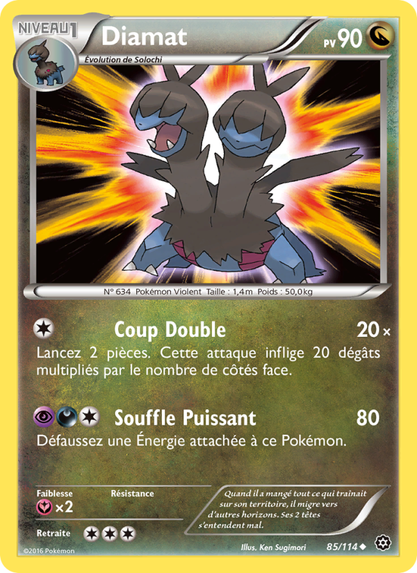 Diamat 85 — Steam Siege (French Pokémon TCG card)