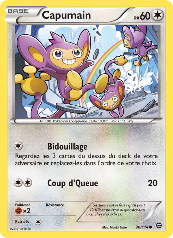Capumain 90 — Steam Siege (French Pokémon TCG card)