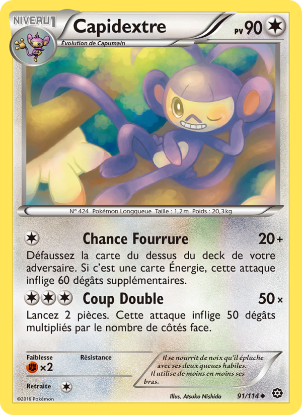 Capidextre 91 — Steam Siege (French Pokémon TCG card)