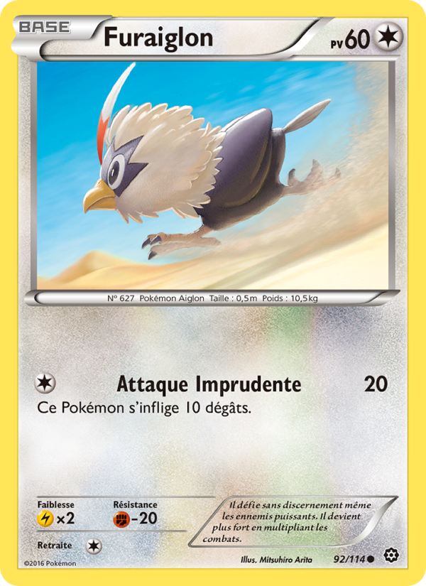 Furaiglon 92 — Steam Siege (French Pokémon TCG card)