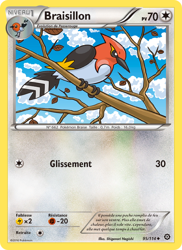 Braisillon 95 — Steam Siege (French Pokémon TCG card)