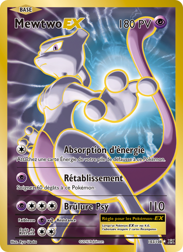 Mewtwo EX 103 — Evolutions (French Pokémon TCG card)