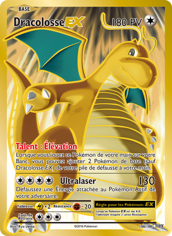 Dracolosse EX 106 — Evolutions (French Pokémon TCG card)