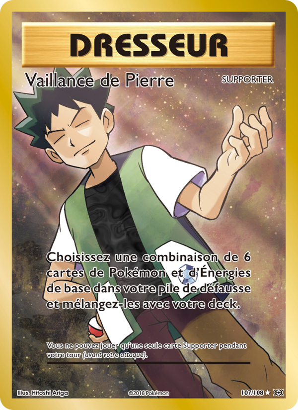 Vaillance de Pierre 107 — Evolutions (French Pokémon TCG card)