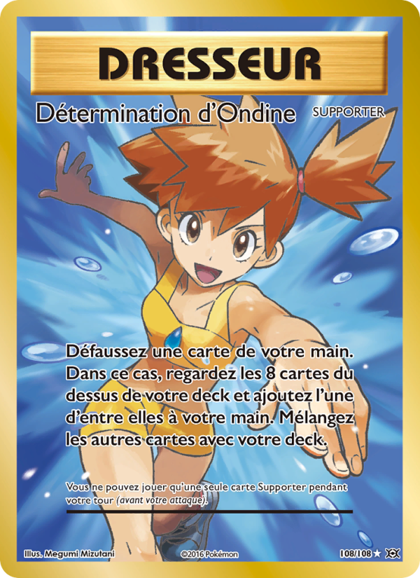Détermination d'Ondine 108 — Evolutions (French Pokémon TCG card)