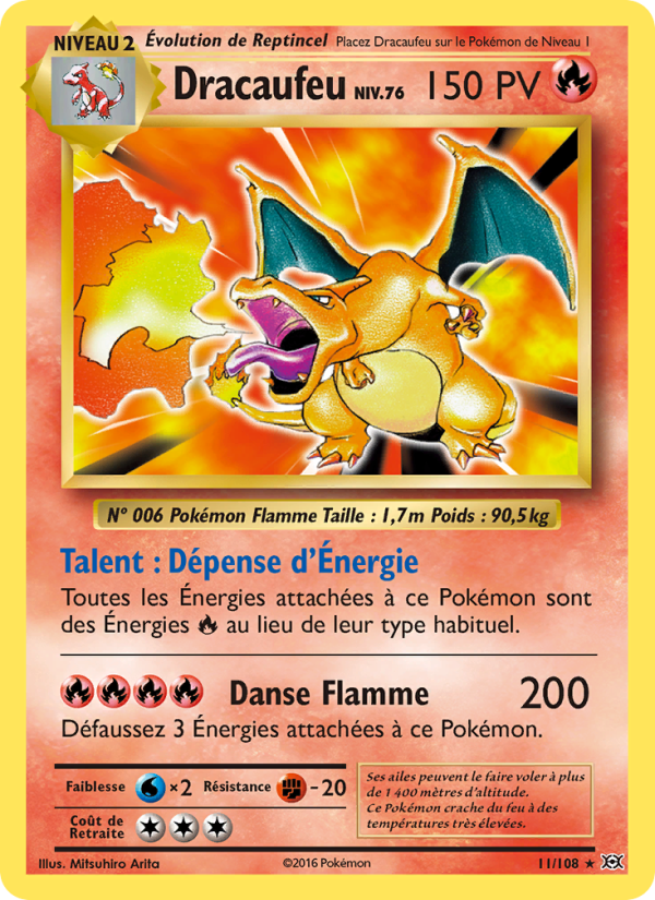 Dracaufeu 11 — Evolutions (French Pokémon TCG card)