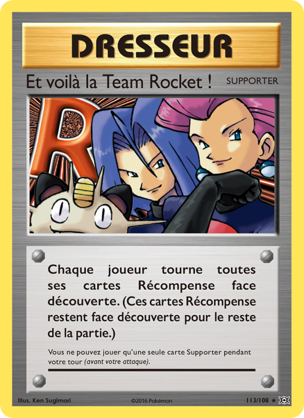Et voilà la Team Rocket ! 113 — Evolutions (French Pokémon TCG card)