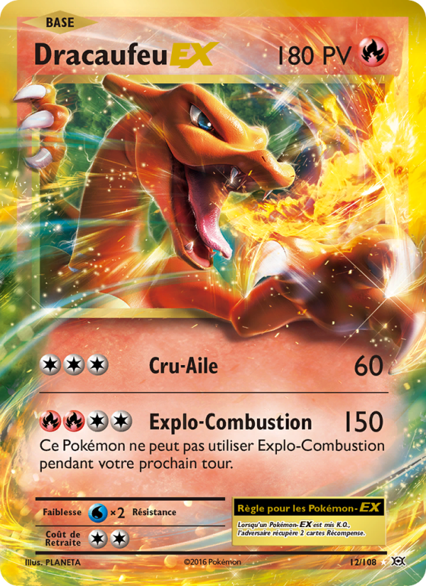 Dracaufeu EX 12 — Evolutions (French Pokémon TCG card)
