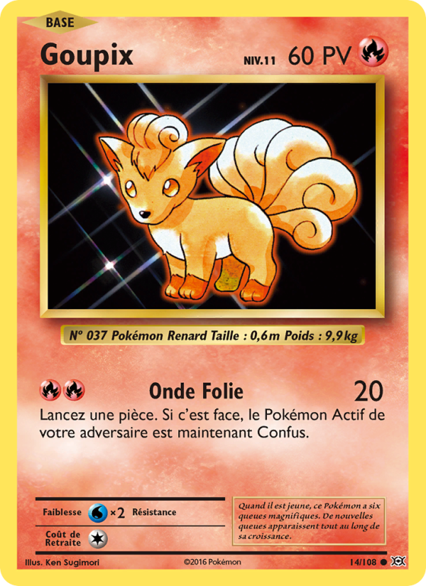 Goupix 14 — Evolutions (French Pokémon TCG card)