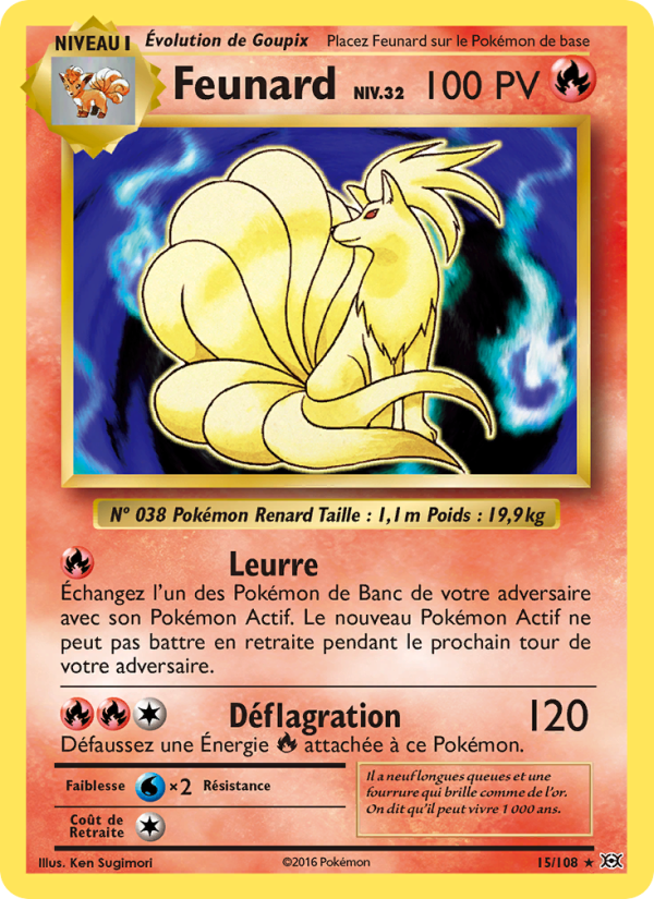 Feunard 15 — Evolutions (French Pokémon TCG card)