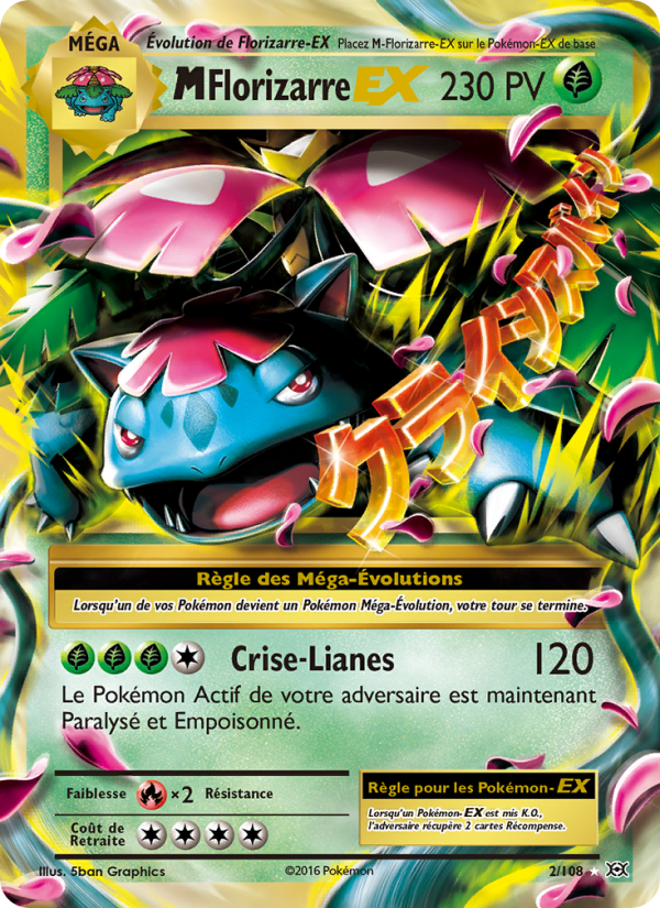 M-Florizarre EX 2 — Evolutions (French Pokémon TCG card)