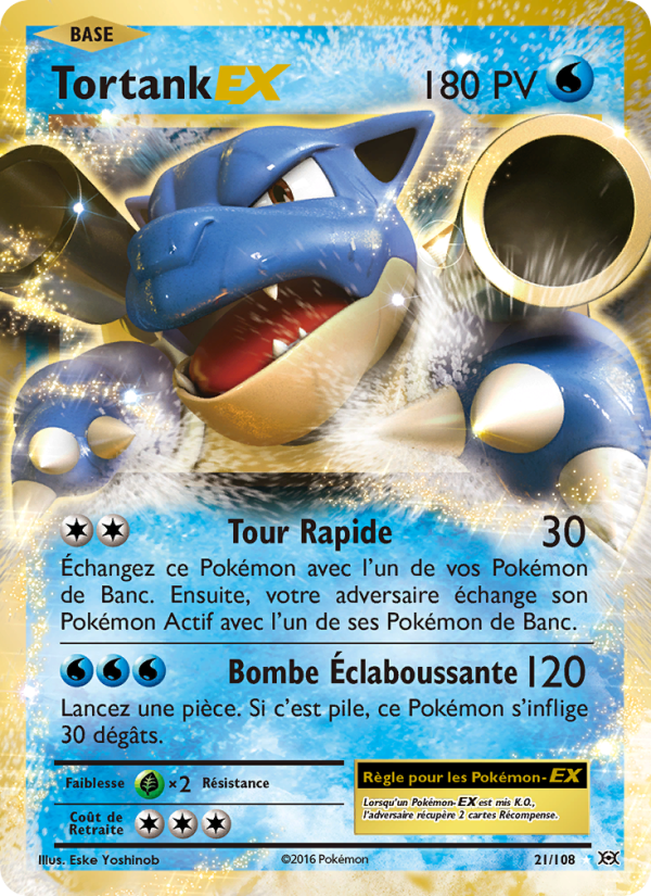 Tortank EX 21 — Evolutions (French Pokémon TCG card)