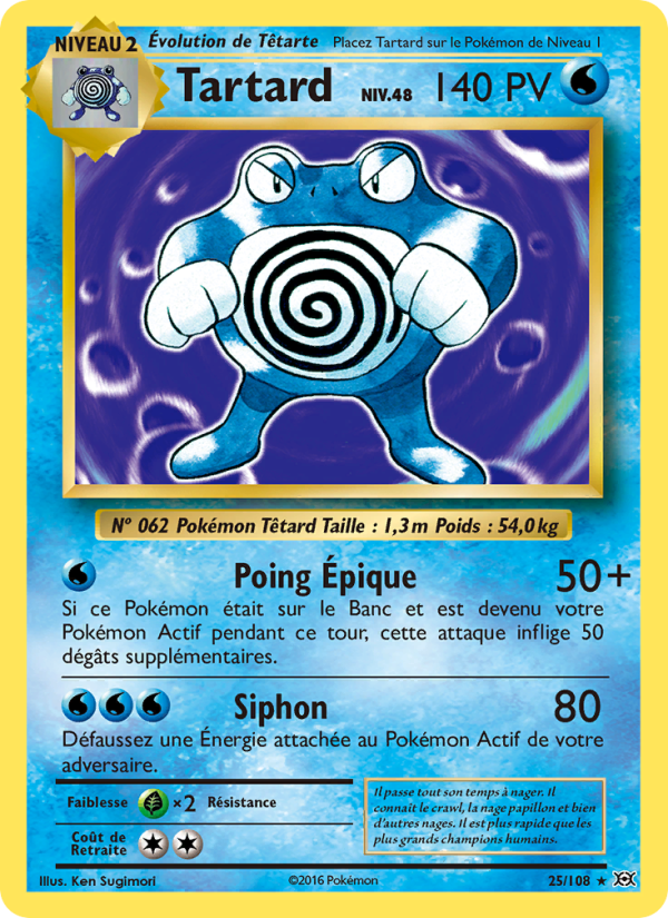 Tartard 25 — Evolutions (French Pokémon TCG card)