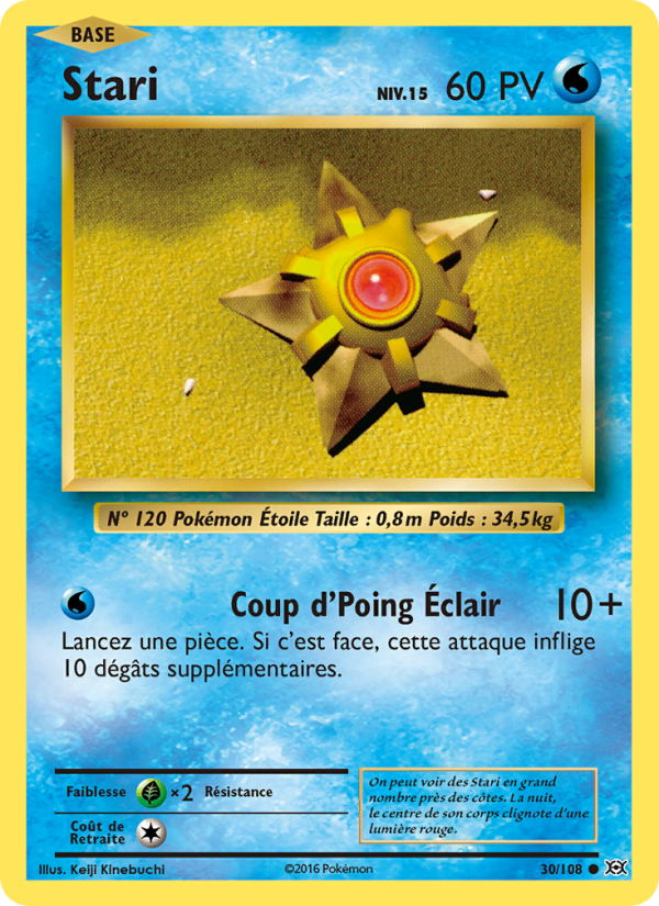 Stari 30 — Evolutions (French Pokémon TCG card)