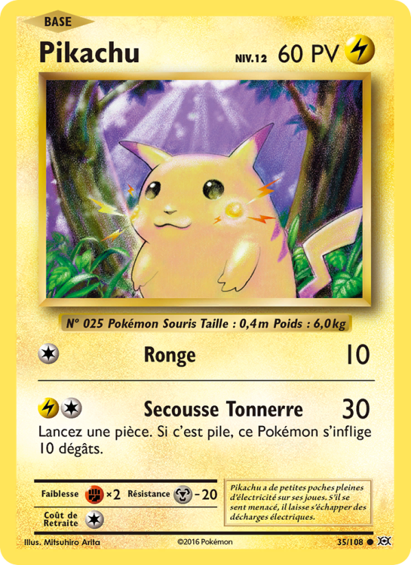 Pikachu 35 — Evolutions (French Pokémon TCG card)