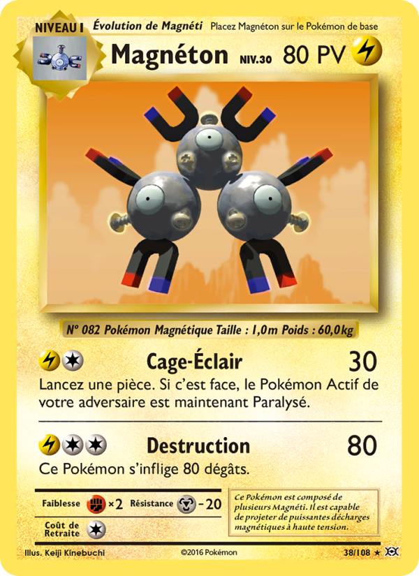Magnéton 38 — Evolutions (French Pokémon TCG card)