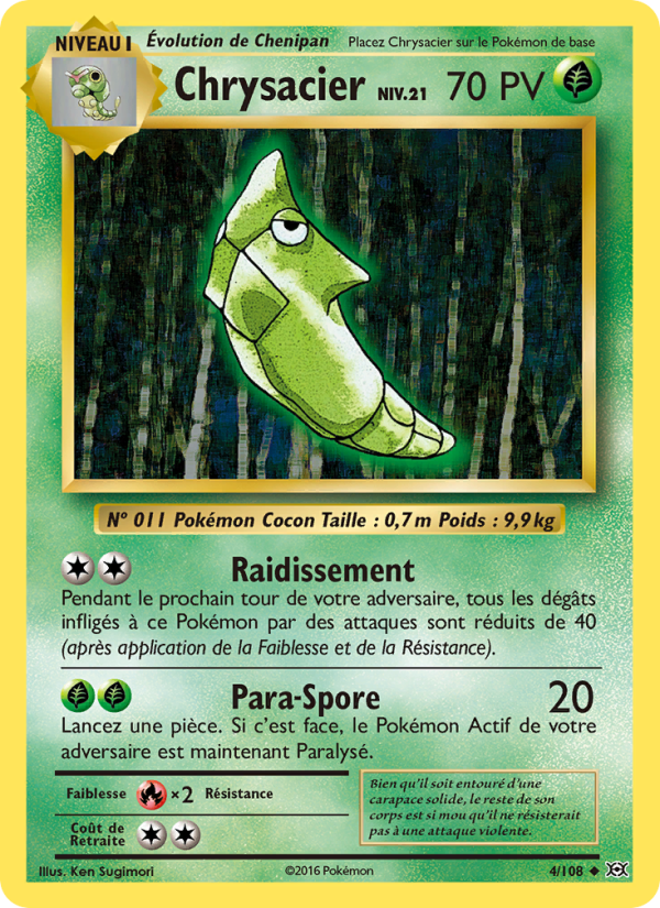 Chrysacier 4 — Evolutions (French Pokémon TCG card)