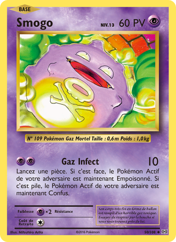 Smogo 50 — Evolutions (French Pokémon TCG card)
