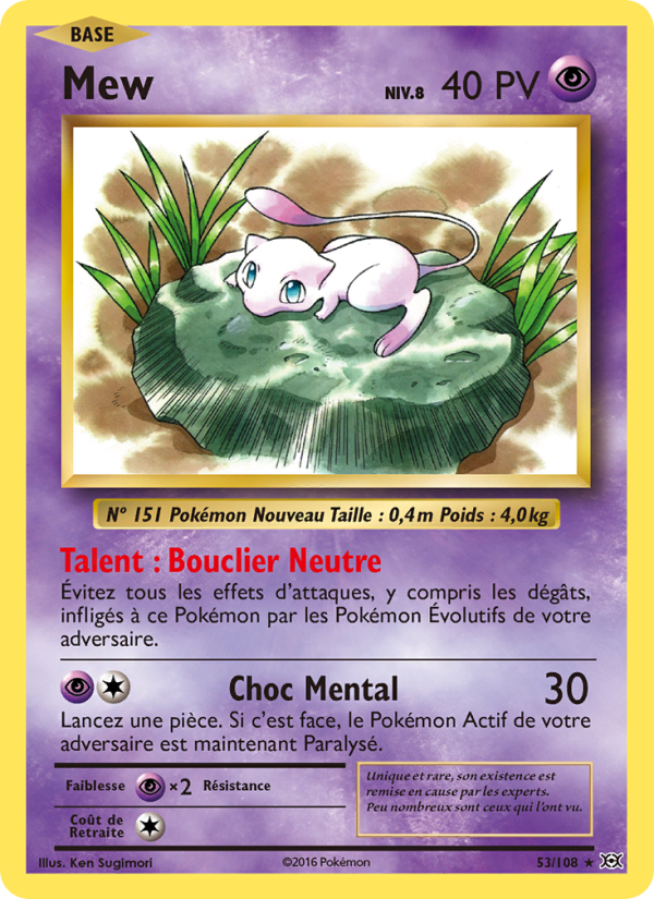Mew 53 — Evolutions (French Pokémon TCG card)