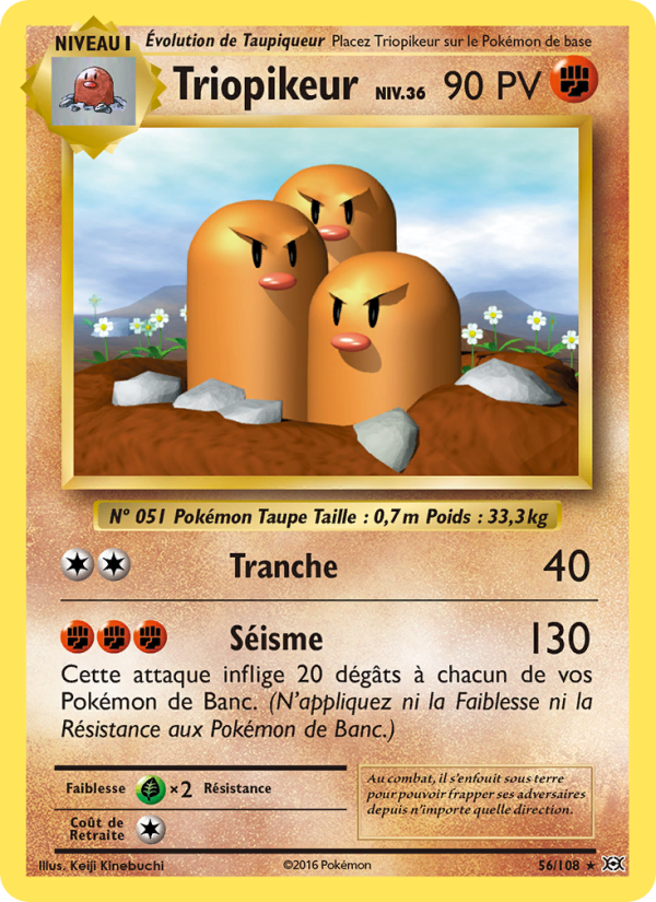 Triopikeur 56 — Evolutions (French Pokémon TCG card)
