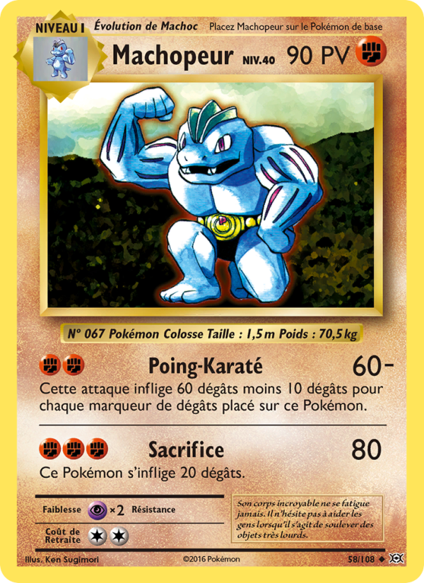Machopeur 58 — Evolutions (French Pokémon TCG card)