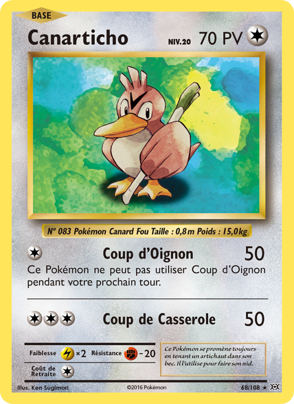 Canarticho 68 — Evolutions (French Pokémon TCG card)