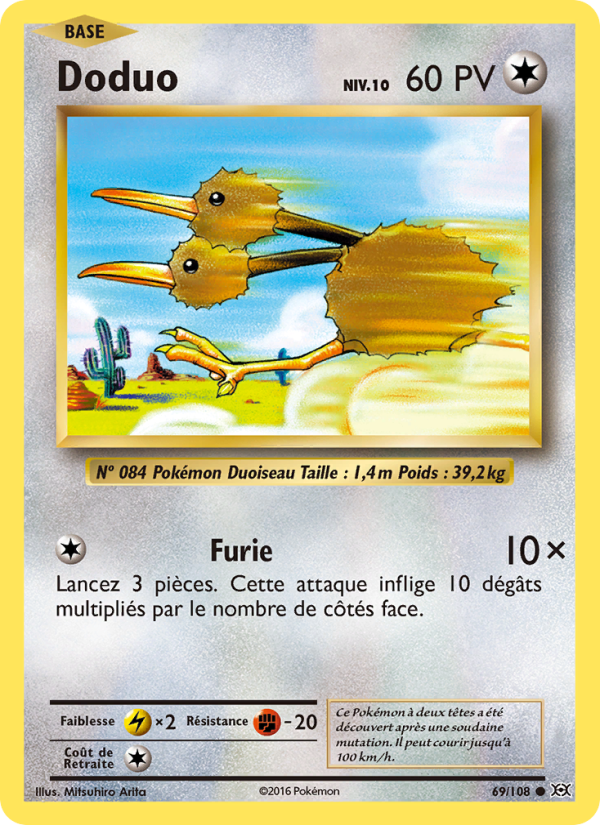 Doduo 69 — Evolutions (French Pokémon TCG card)
