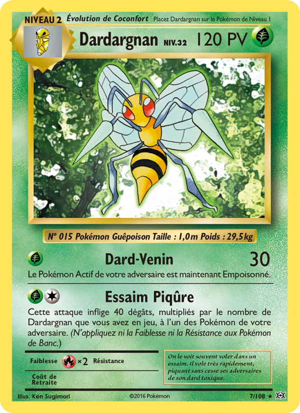 Dardargnan 7 — Evolutions (French Pokémon TCG card)