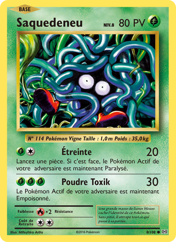Saquedeneu 8 — Evolutions (French Pokémon TCG card)