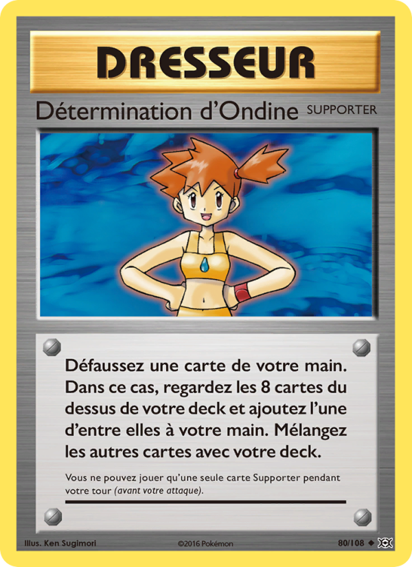 Détermination d'Ondine 80 — Evolutions (French Pokémon TCG card)