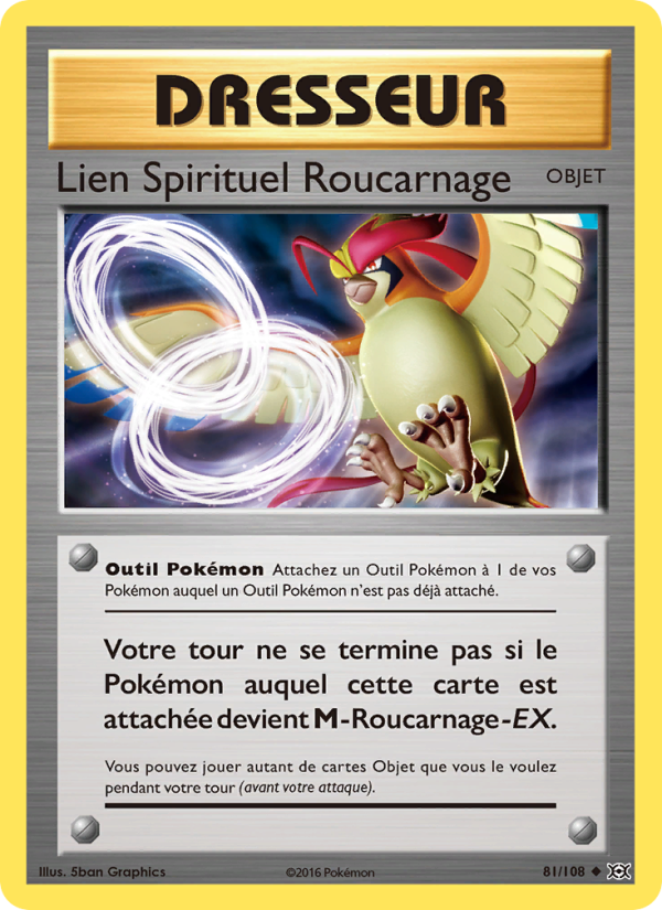 Lien Spirituel Roucarnage 81 — Evolutions (French Pokémon TCG card)